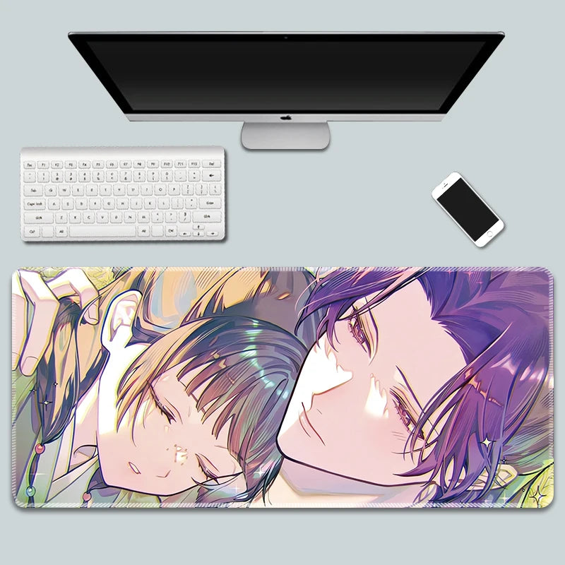 The Apothecary Diaries Gaming Mouse Pad Kawaii Colorful Extended for Mouse and Keyboard Non-Slip with Anime Cute Girl Design