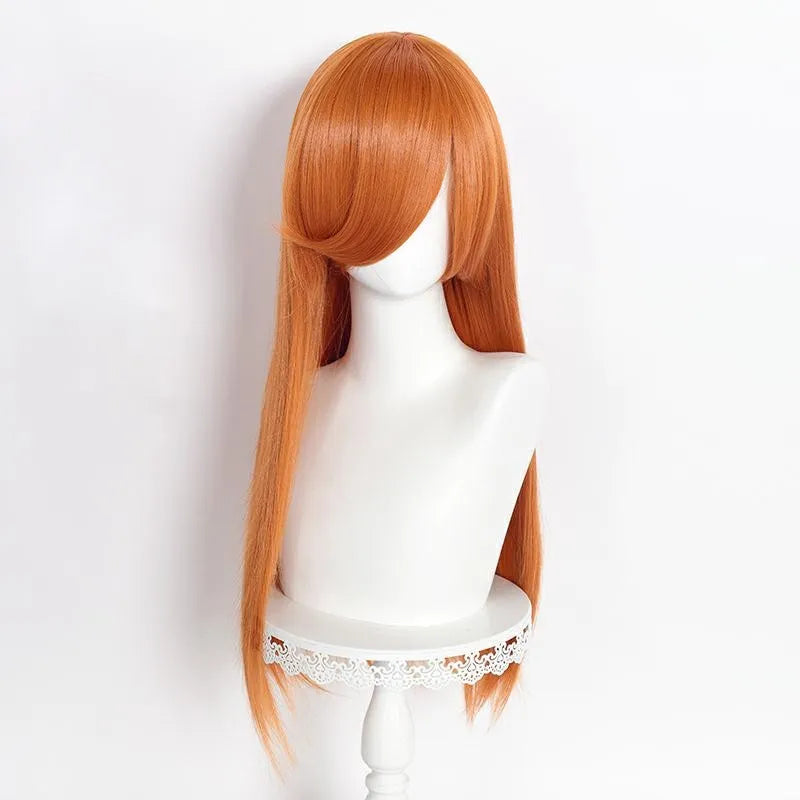 60cm Long Straight Multi Colors MSN Wig Synthetic Anime Halloween Party Heat Resistant Cosplay Hair Wigs With Bangs