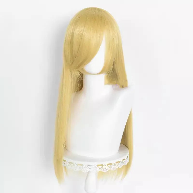 60cm Long Straight Multi Colors MSN Wig Synthetic Anime Halloween Party Heat Resistant Cosplay Hair Wigs With Bangs