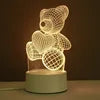 USB Photo Creative 3D Illusion Anime Lamparas Acrylic Light Table Desk Base LED Christmas Lamp Kid's Room Decor Night Light