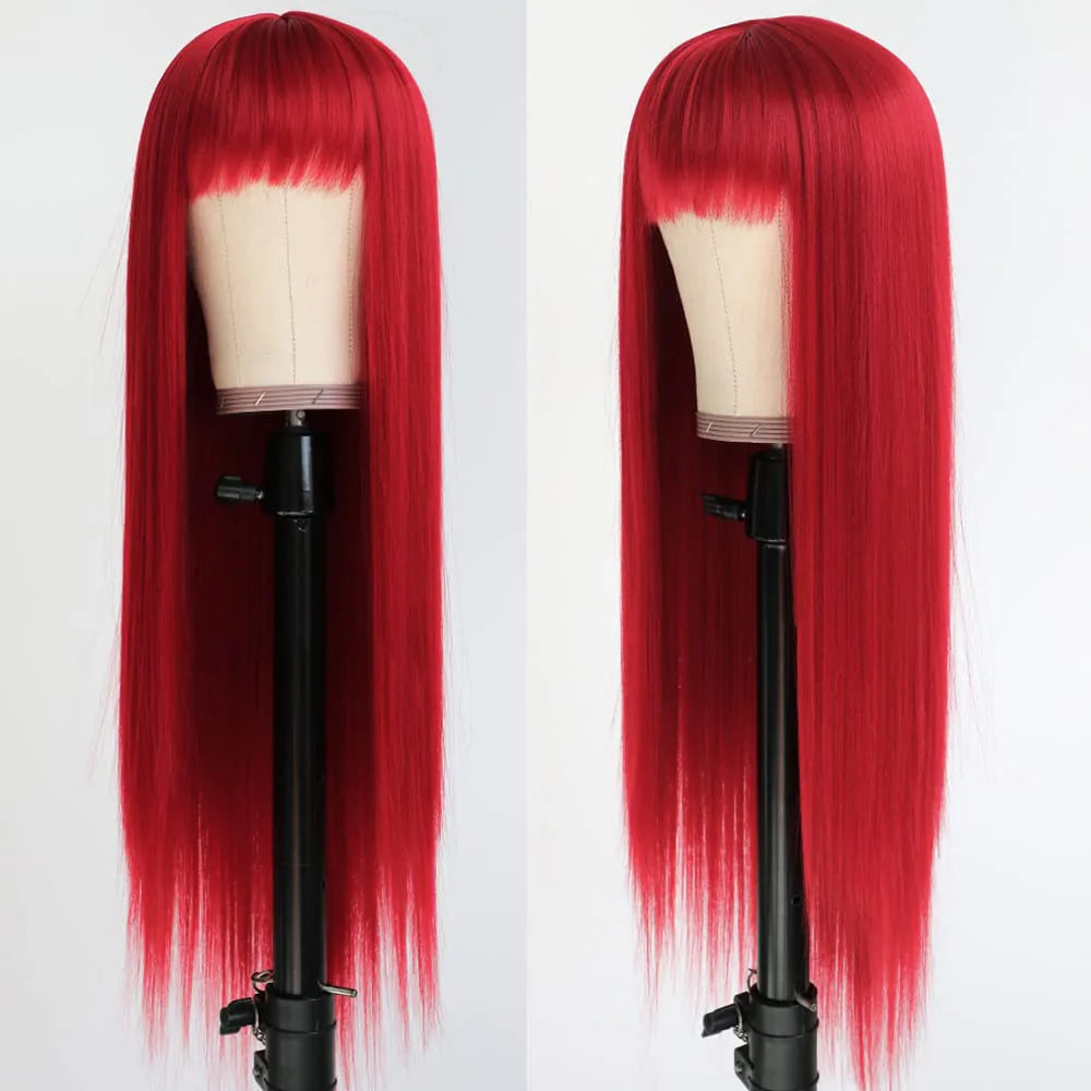 28inch Cosplay Wigs Multi Colors Straight Synthetic Wig Cosplay Heat Resistant  Anime Cosplay Wigs for Halloween Party