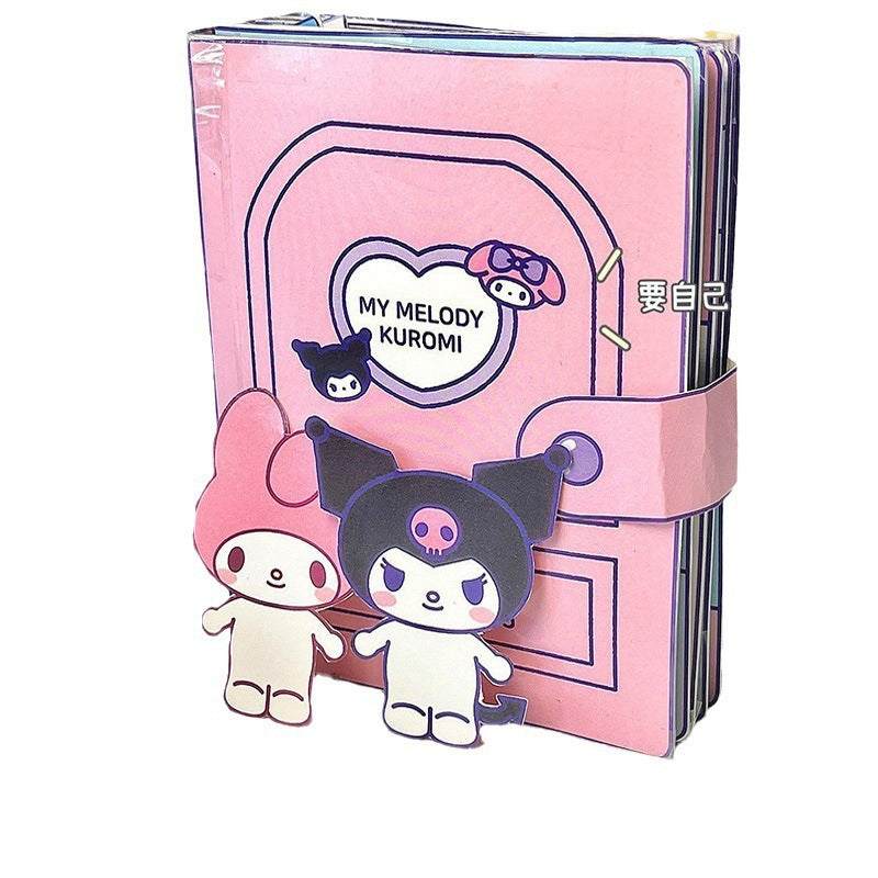 [Clearance Sale] Children's Quiet Book No-Cut Stress Relief Sanrio Children's Handmade Dress-Up Sticker Quiet Book