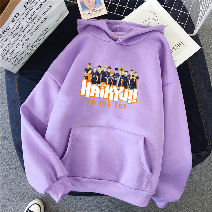 New Japan Anime Volleyball Haikyuu Manga Prints Hoodies Women