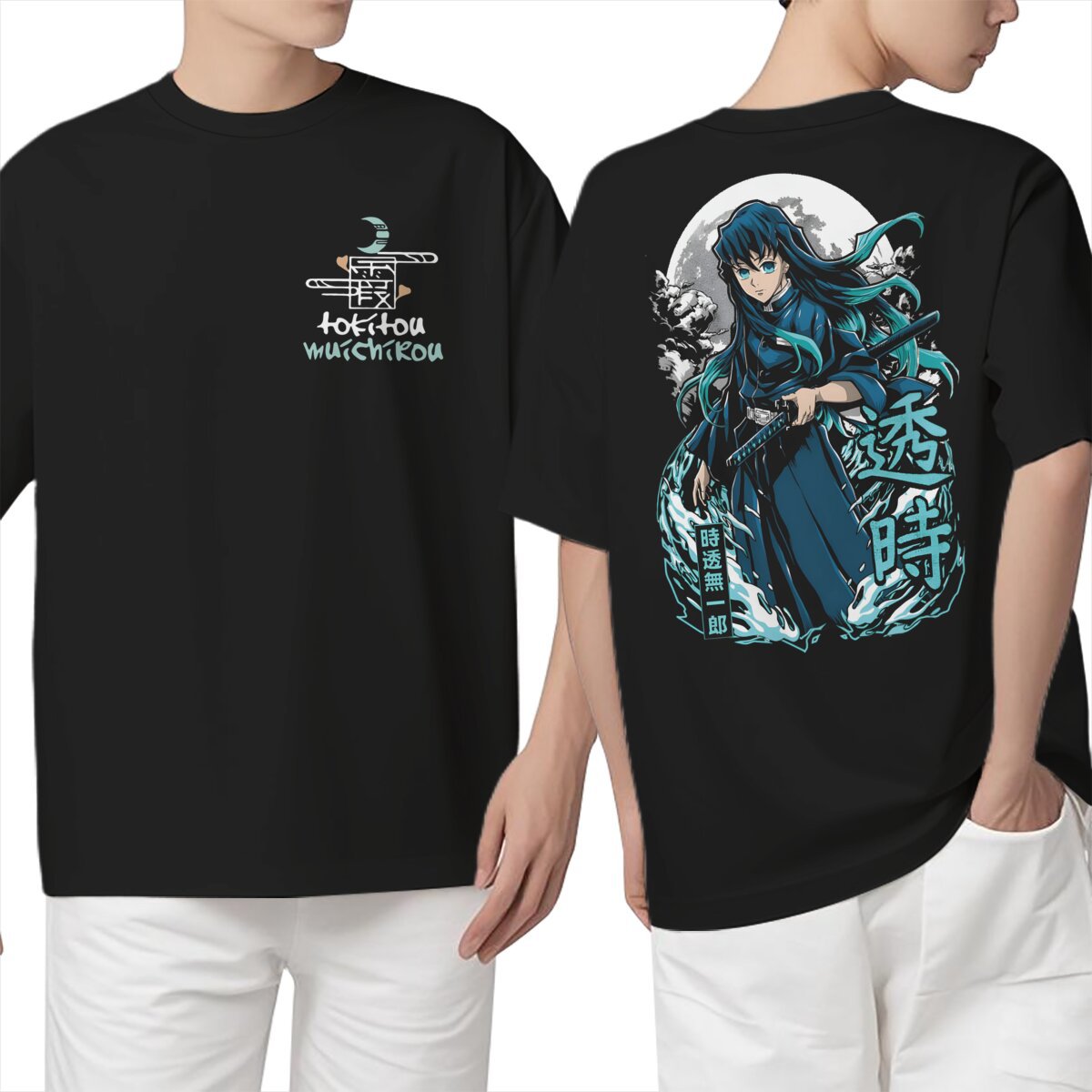Anime Merchandise Two-Dimensional Unisex Versatile Casual Short-Sleeve Cross-Border Summer Trendy Loose Pullover Top