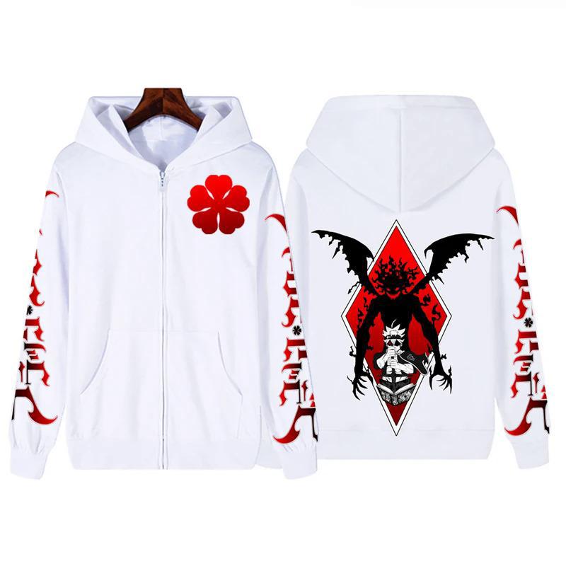 [Cross-border European Code] Harajuku Anime Black Clover Asta Graphic Hoodies