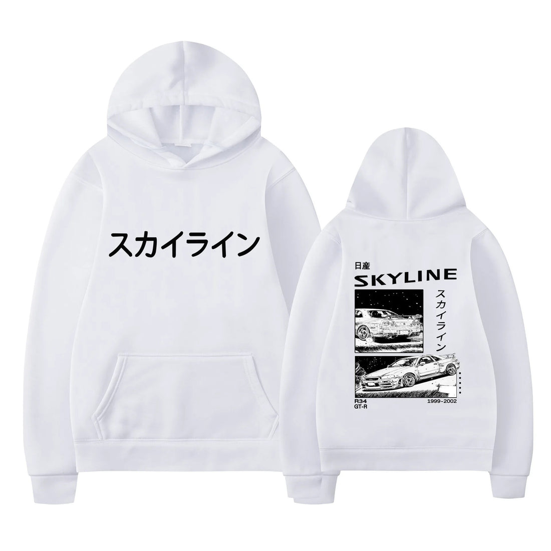 Anime Drift Ae86 Initial D Double Sided Street Fashion Casua