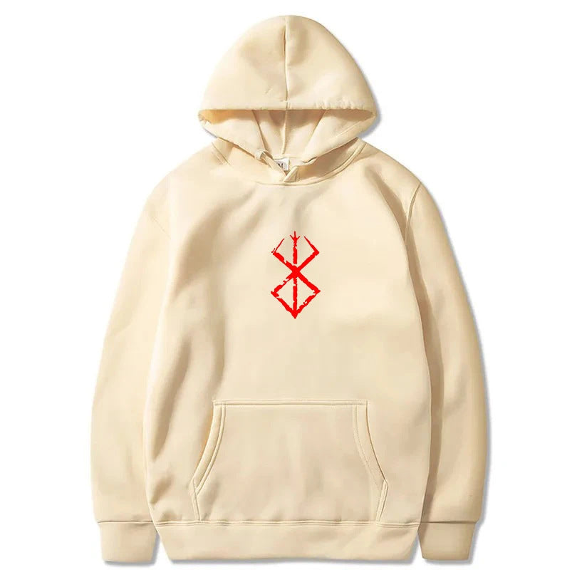 Hot Anime Hoodie Berserk Print Graphic Sweatshirt Pullover H