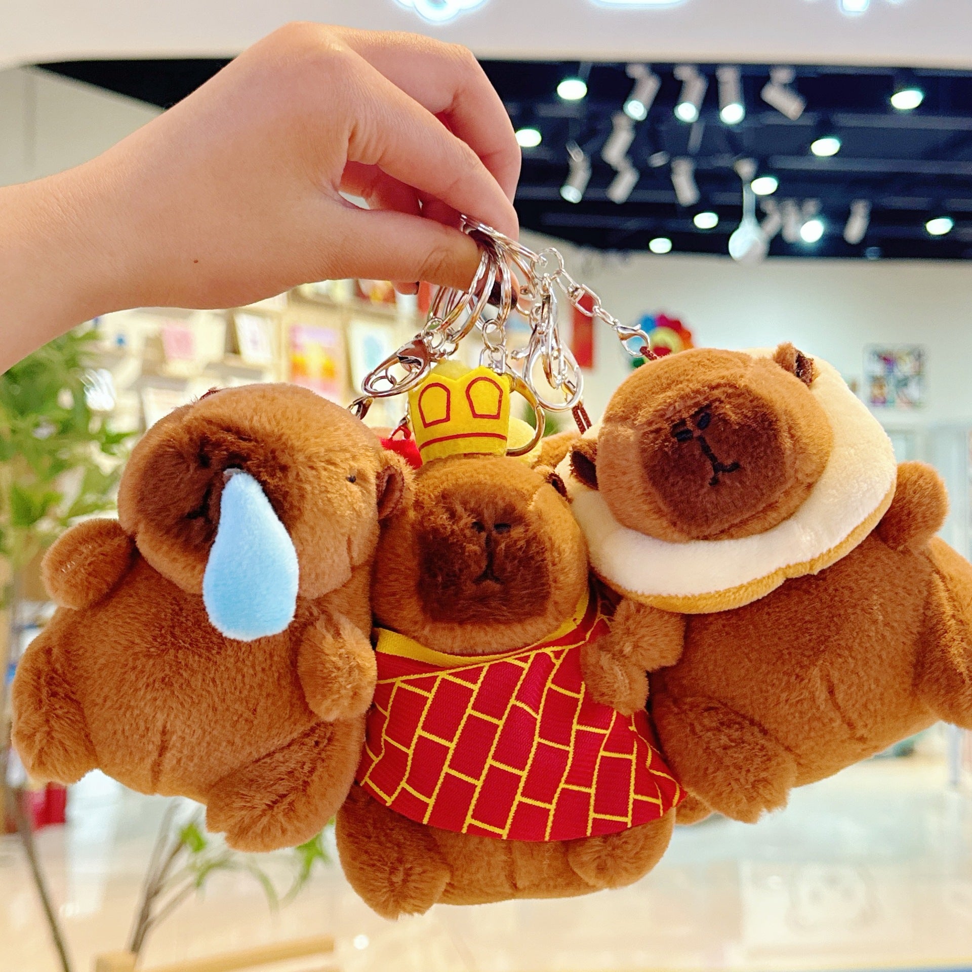 Cross-Border Capybara Mascot Backpack Small Pendant Keychain Chinese Style Zodiac Pendant Couple Ugly Doll