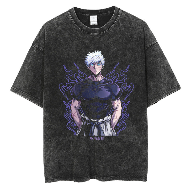 Tharajukuprintshirtmen-Anime-Strshirttgraphicvintage