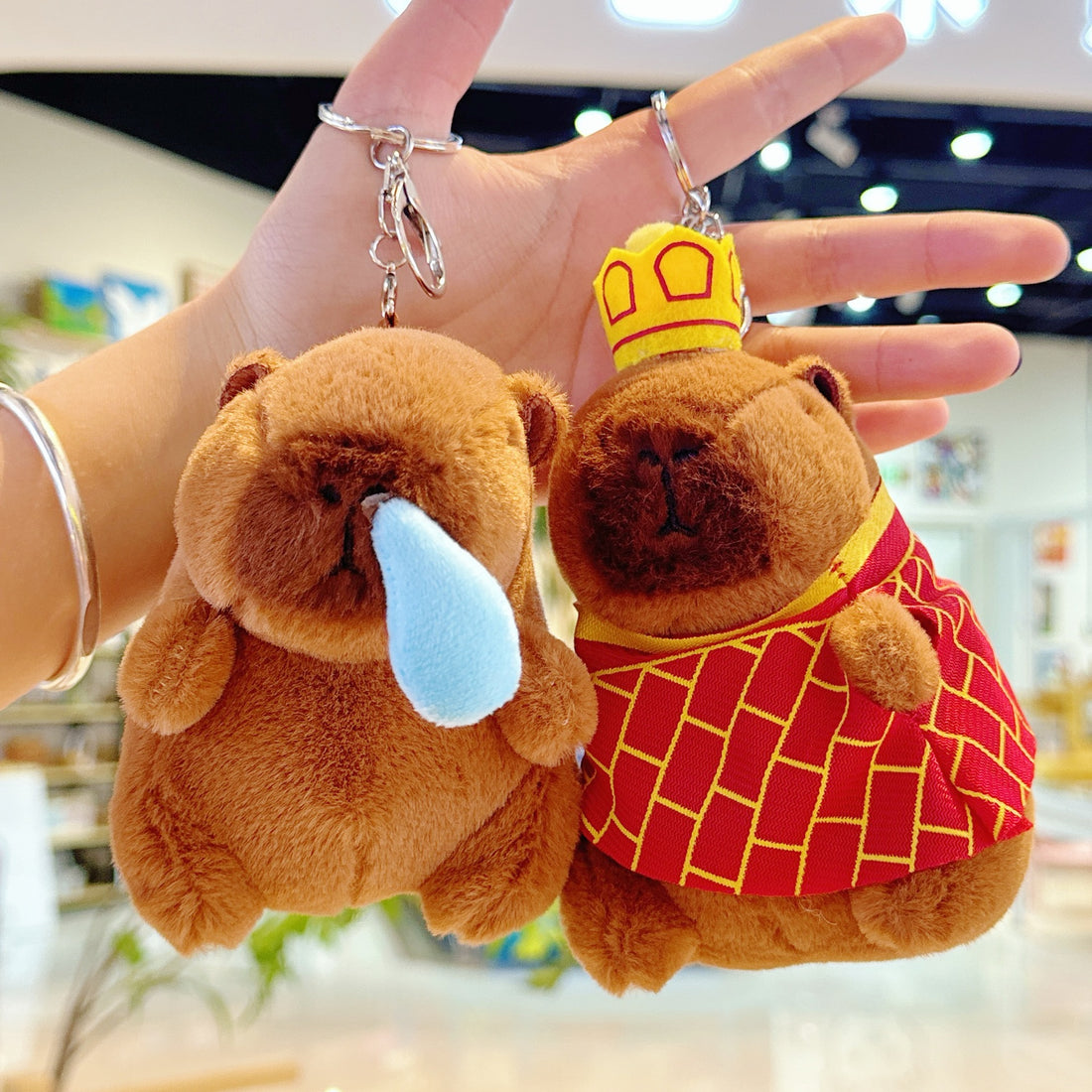 Cross-Border Capybara Mascot Backpack Small Pendant Keychain Chinese Style Zodiac Pendant Couple Ugly Doll