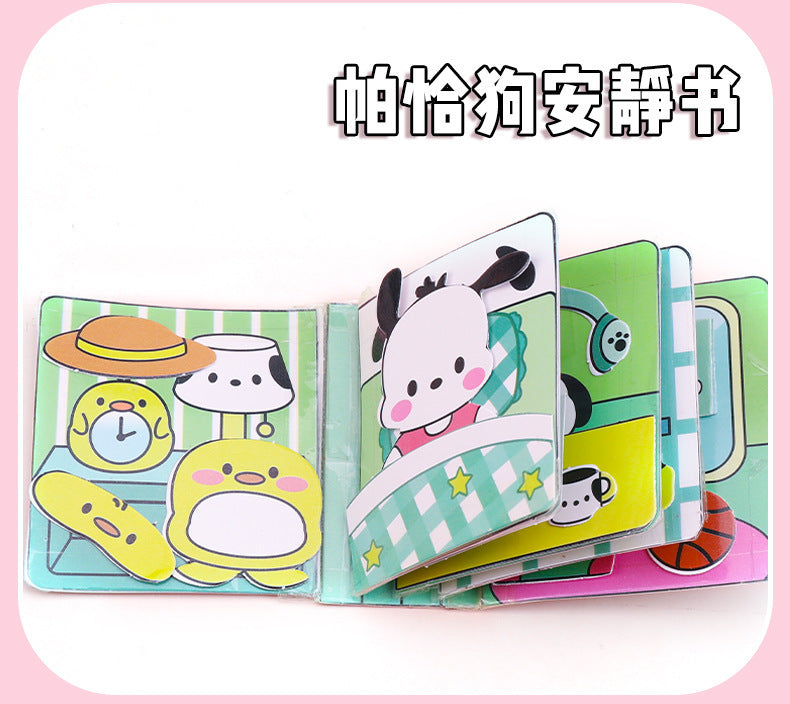 [Clearance Sale] Children's Quiet Book No-Cut Stress Relief Sanrio Children's Handmade Dress-Up Sticker Quiet Book