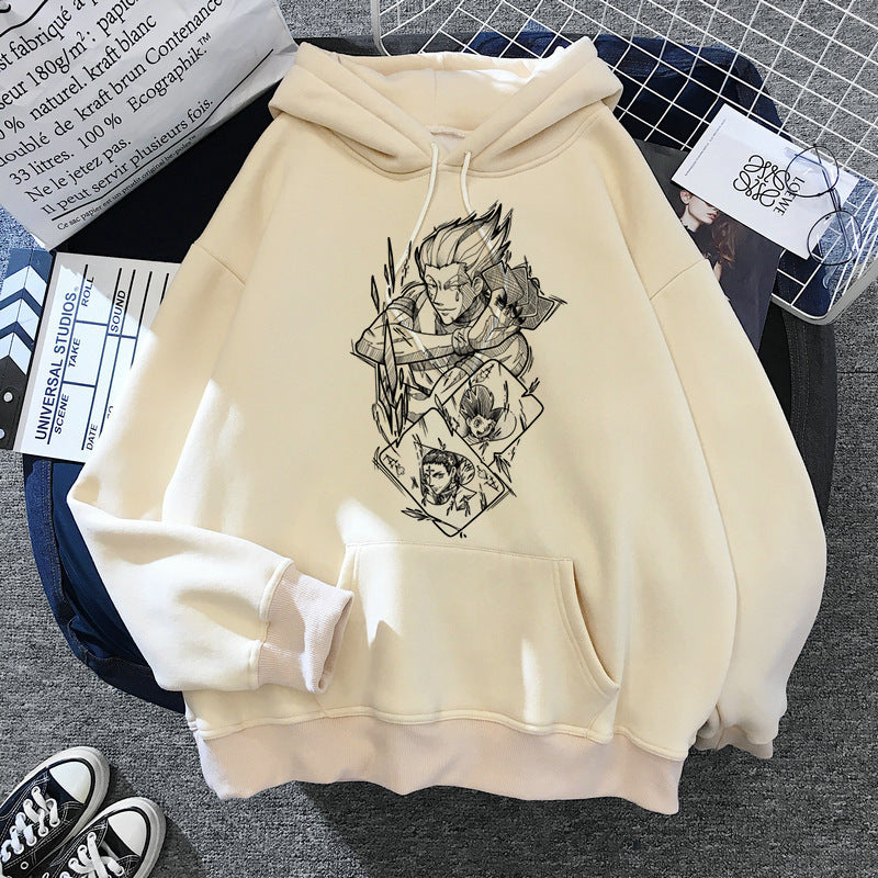 Hunter Series Anime Printed Peripheral Men's and Women's Pullover Sweatshirts Casual Hoodies Anime Hoodie