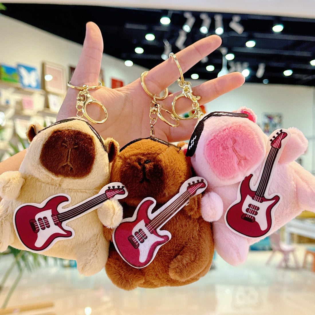 Cross-Border Capybara Mascot Backpack Small Pendant Keychain Chinese Style Zodiac Pendant Couple Ugly Doll