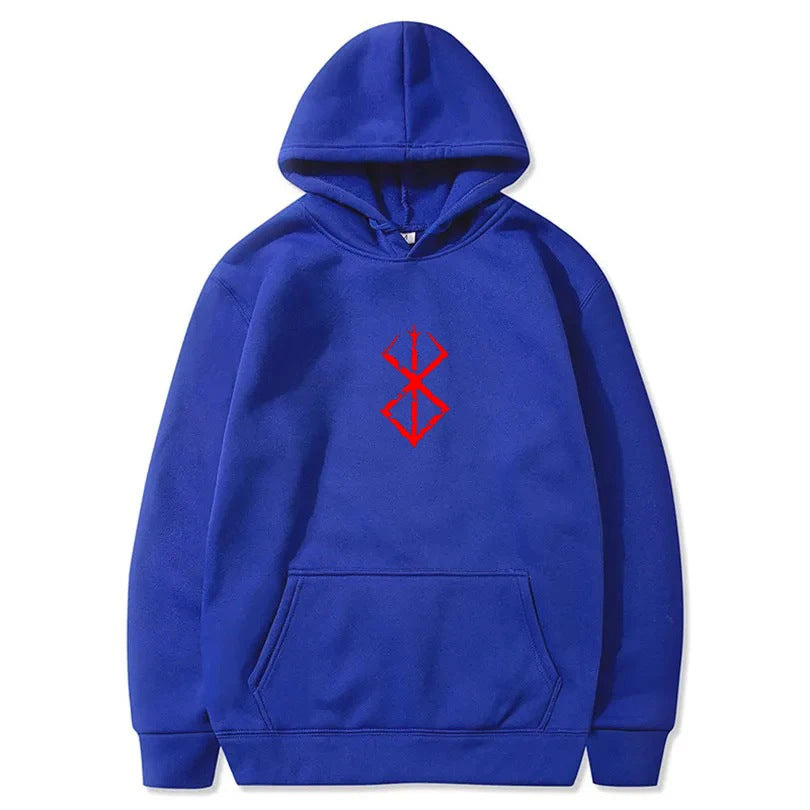 Hot Anime Hoodie Berserk Print Graphic Sweatshirt Pullover H