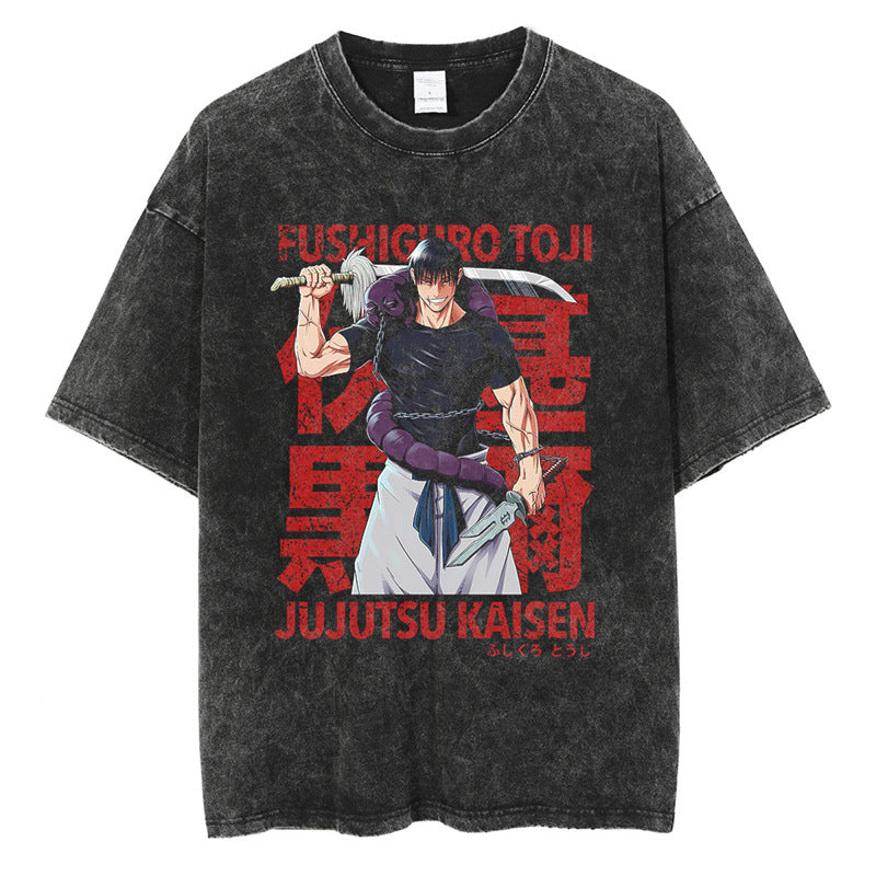 Tharajukuprintshirtmen-Anime-Strshirttgraphicvintage