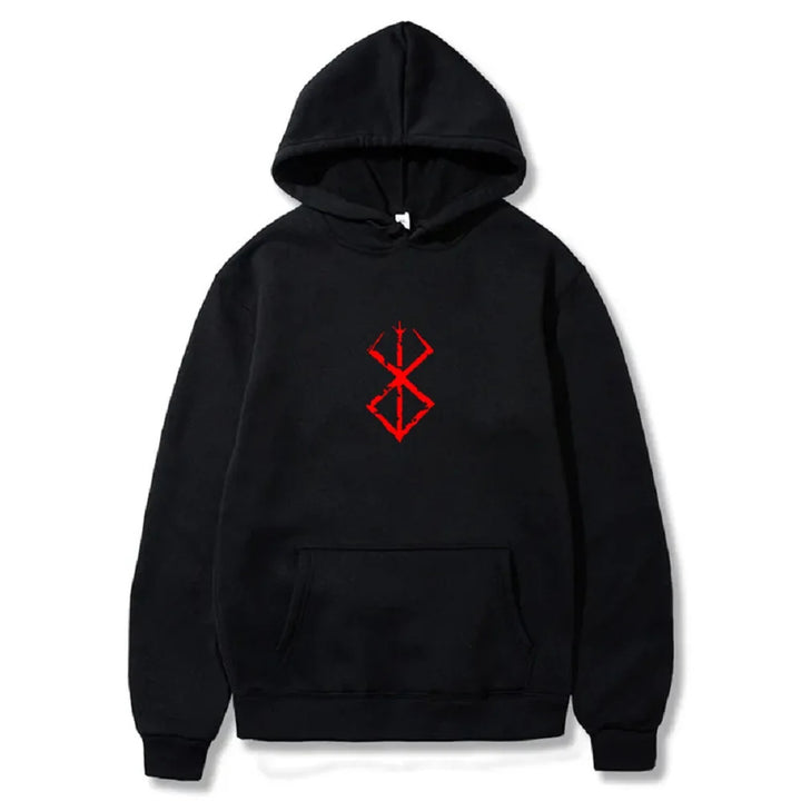 Hot Anime Hoodie Berserk Print Graphic Sweatshirt Pullover H
