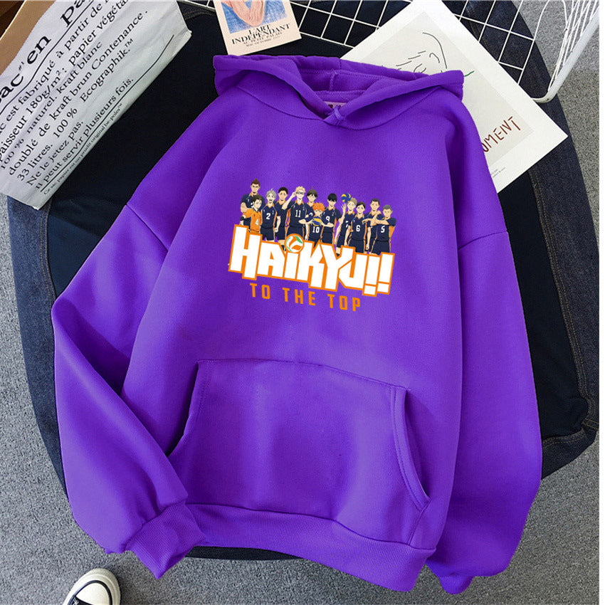 New Japan Anime Volleyball Haikyuu Manga Prints Hoodies Women