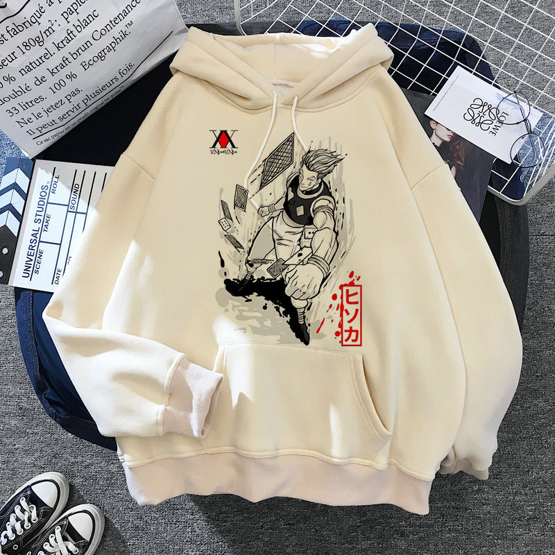 Hunter Series Anime Printed Peripheral Men's and Women's Pullover Sweatshirts Casual Hoodies Anime Hoodie