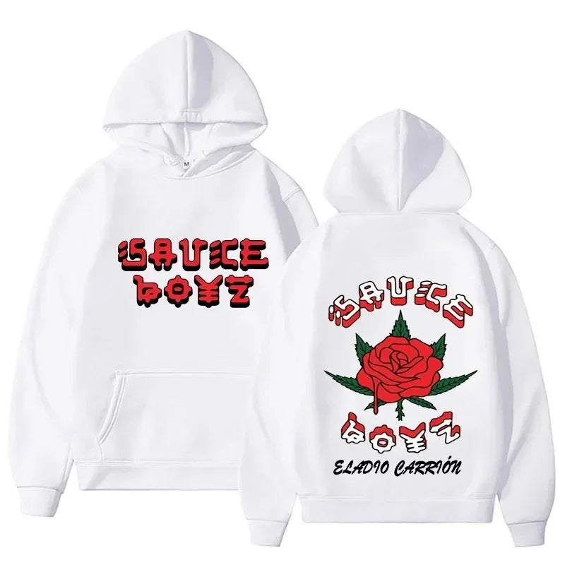 Eladio Carrion Sauce Boyz Monarca Harajuku Anime Hoodies Kaw