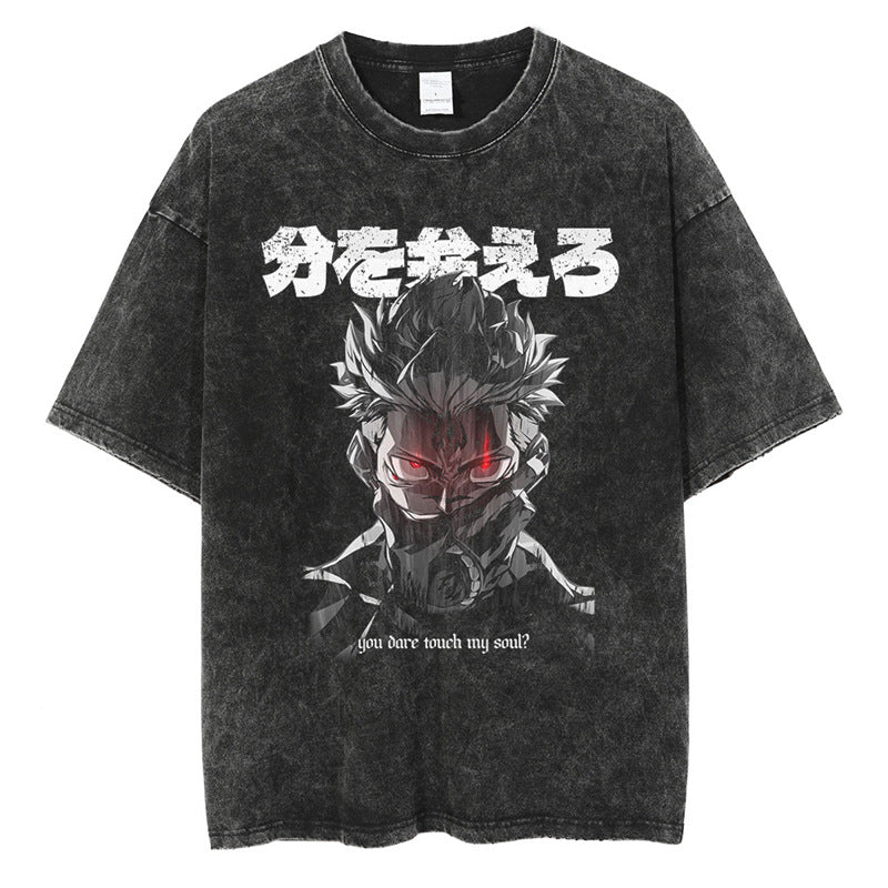 Tharajukuprintshirtmen-Anime-Strshirttgraphicvintage