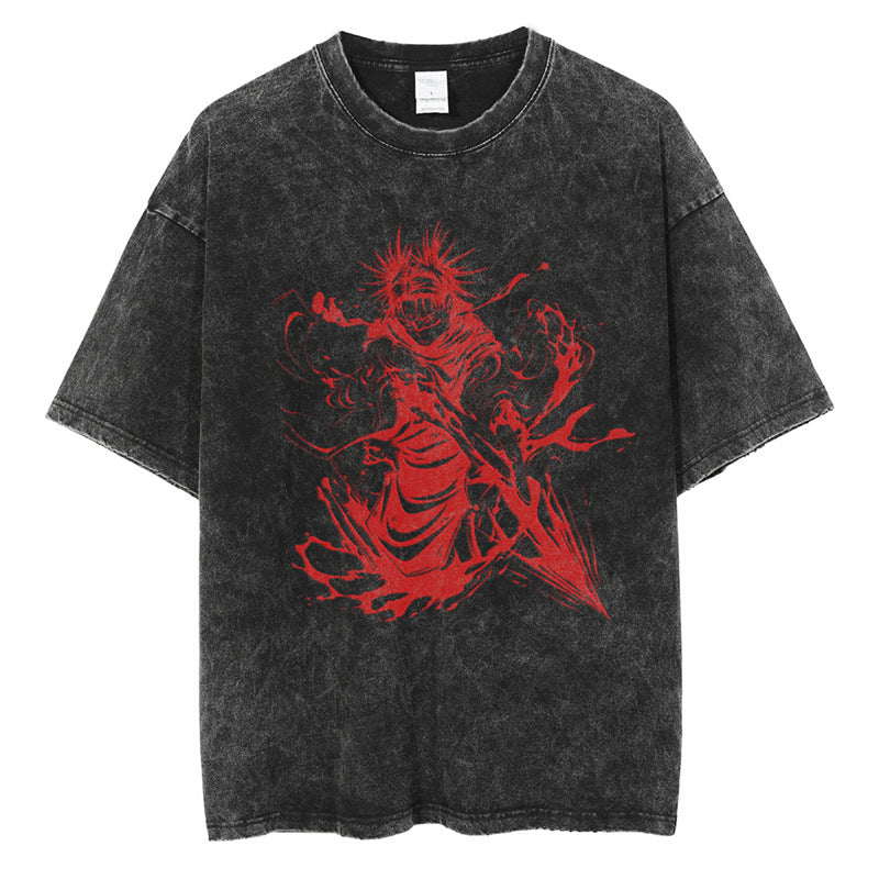 Tharajukuprintshirtmen-Anime-Strshirttgraphicvintage