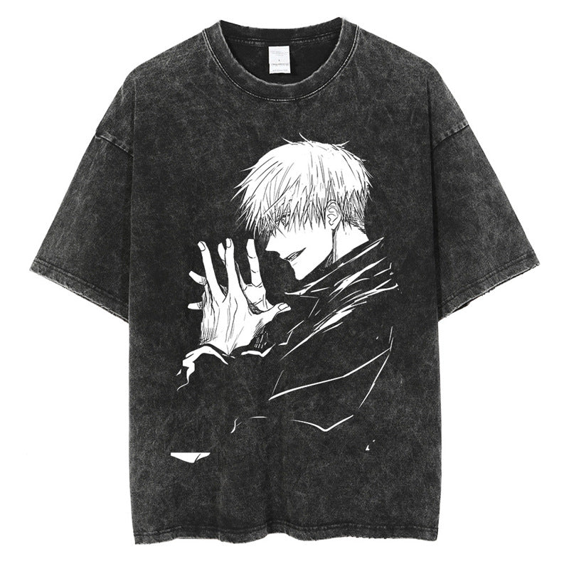 Tharajukuprintshirtmen-Anime-Strshirttgraphicvintage