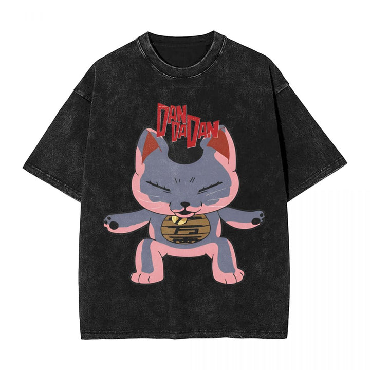 Dandadan Turbo Granny Anime Washed t Shirt Streetwear Hip Ho