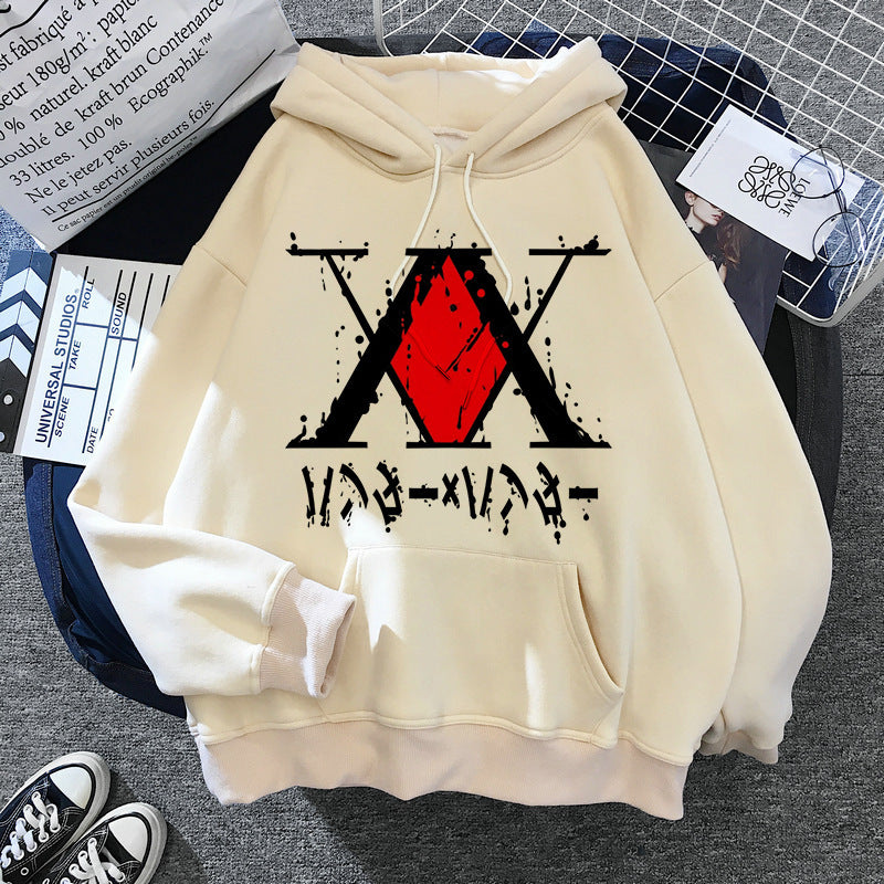 Hunter Series Anime Printed Peripheral Men's and Women's Pullover Sweatshirts Casual Hoodies Anime Hoodie