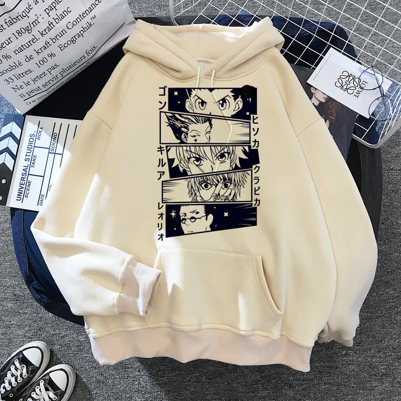 Hunter Series Anime Printed Peripheral Men's and Women's Pullover Sweatshirts Casual Hoodies Anime Hoodie