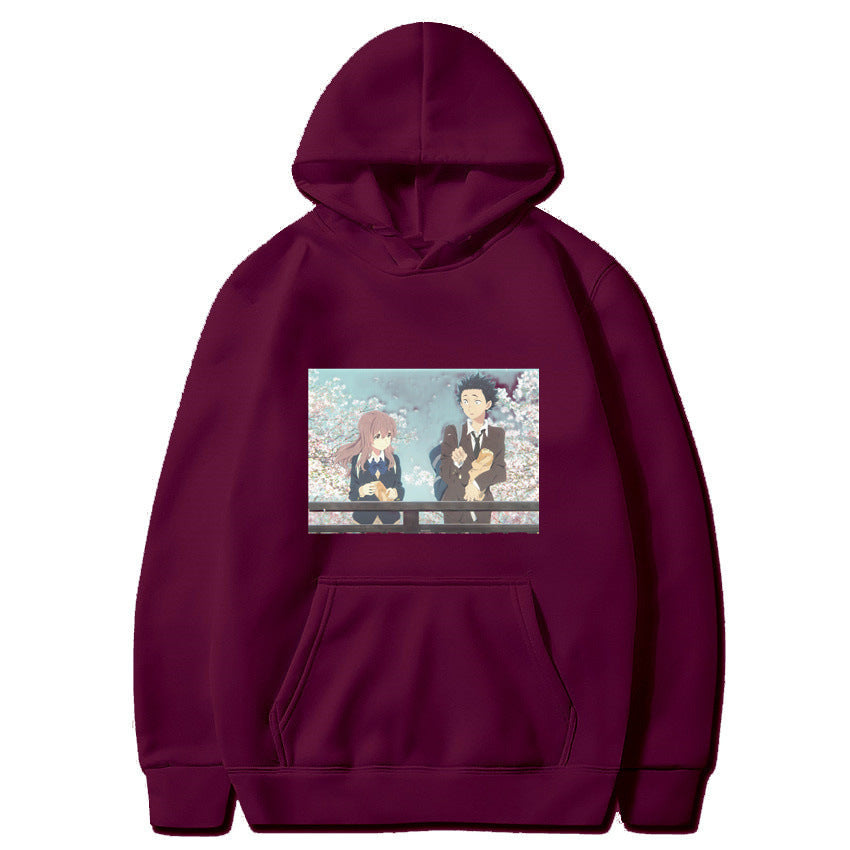 Silent Voice | Zhuangya | Xiangzi | Anime Movie Pullover Hoodie Me
