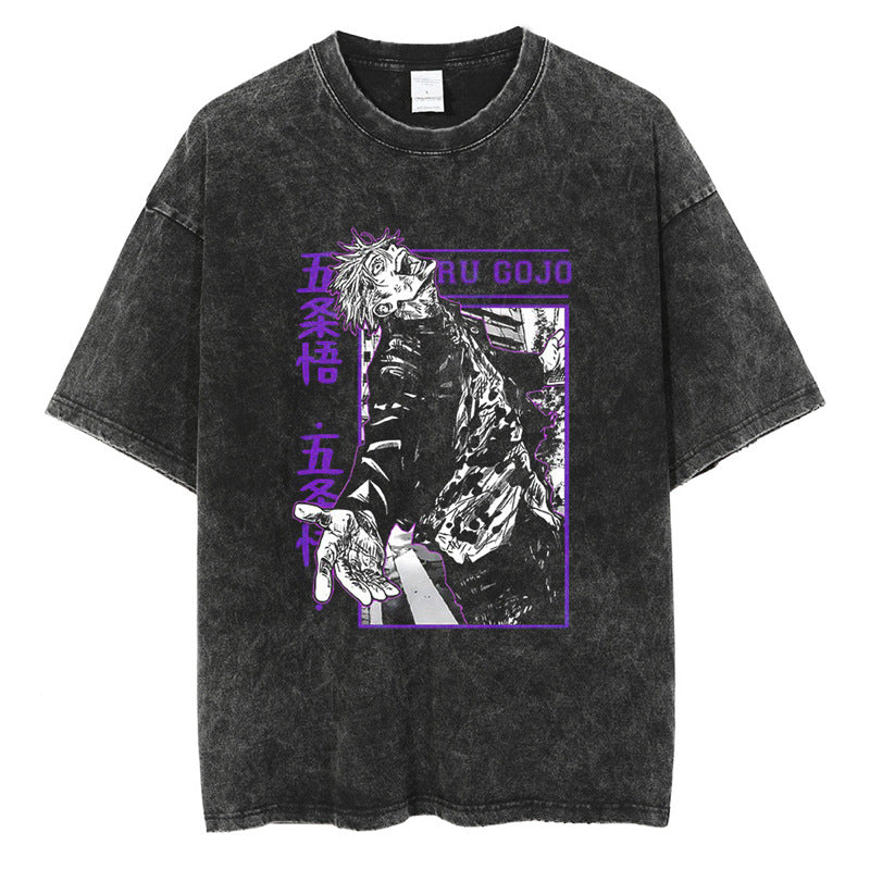 Tharajukuprintshirtmen-Anime-Strshirttgraphicvintage