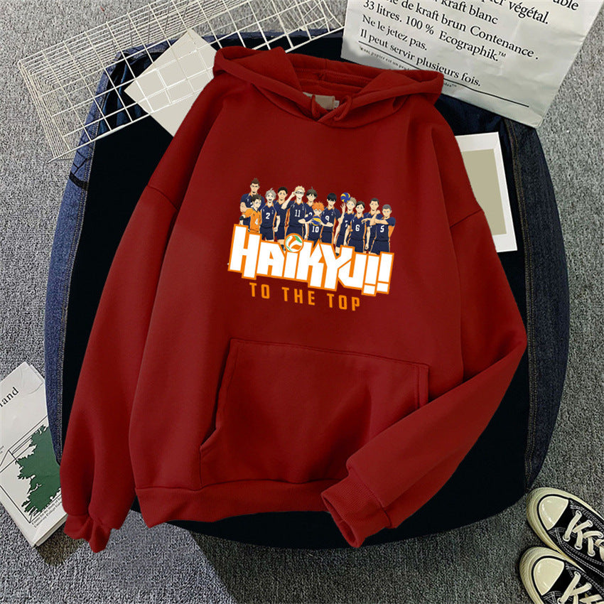 New Japan Anime Volleyball Haikyuu Manga Prints Hoodies Women