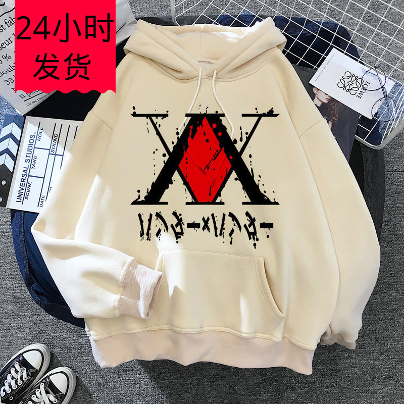 Hunter Series Anime Printed Peripheral Men's and Women's Pullover Sweatshirts Casual Hoodies Anime Hoodie