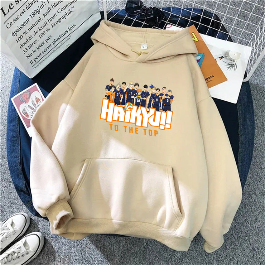 New Japan Anime Volleyball Haikyuu Manga Prints Hoodies Women