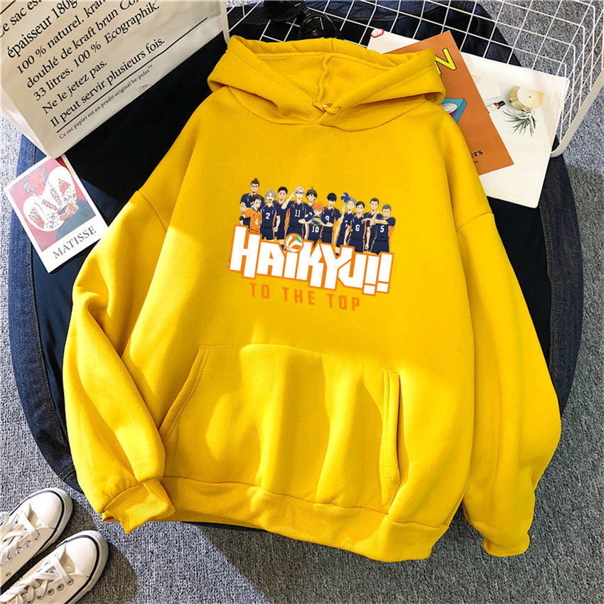 New Japan Anime Volleyball Haikyuu Manga Prints Hoodies Women