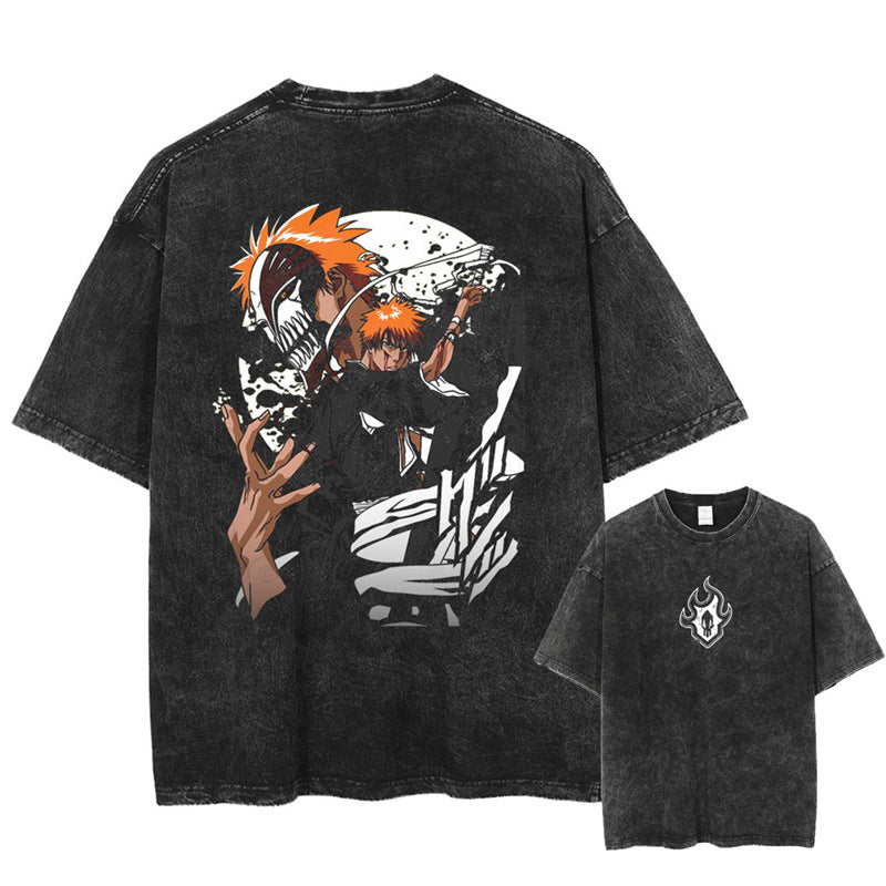Hip Hop Oversized Streetwear Vintage T-Shirts Anime Graphic
