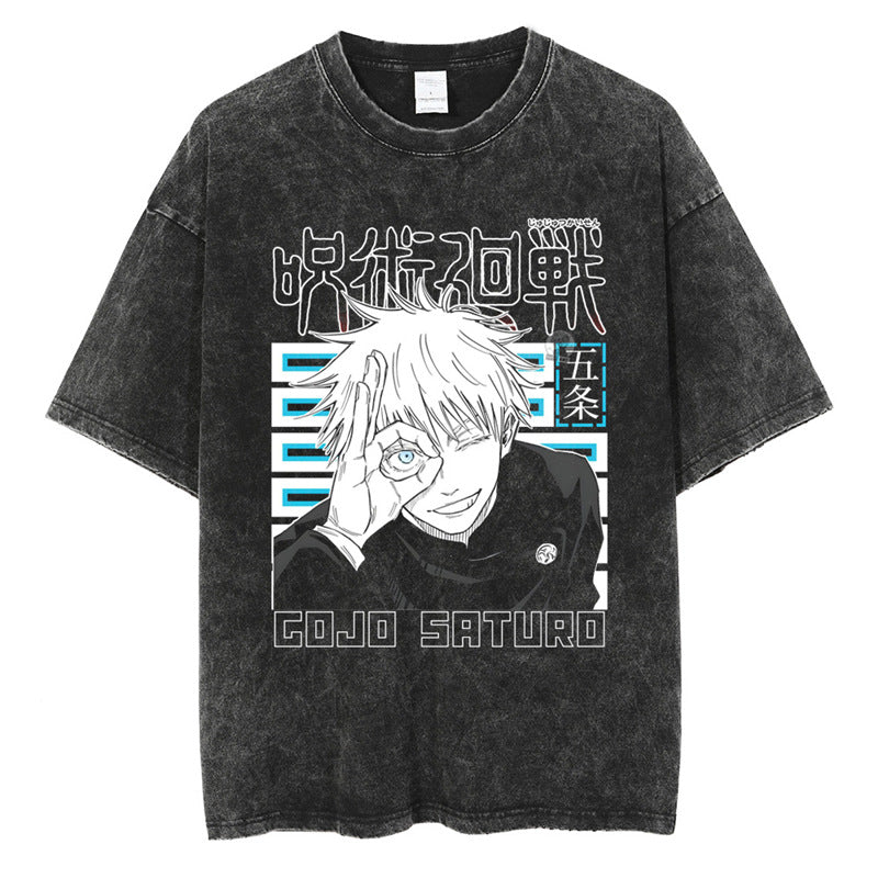 Tharajukuprintshirtmen-Anime-Strshirttgraphicvintage