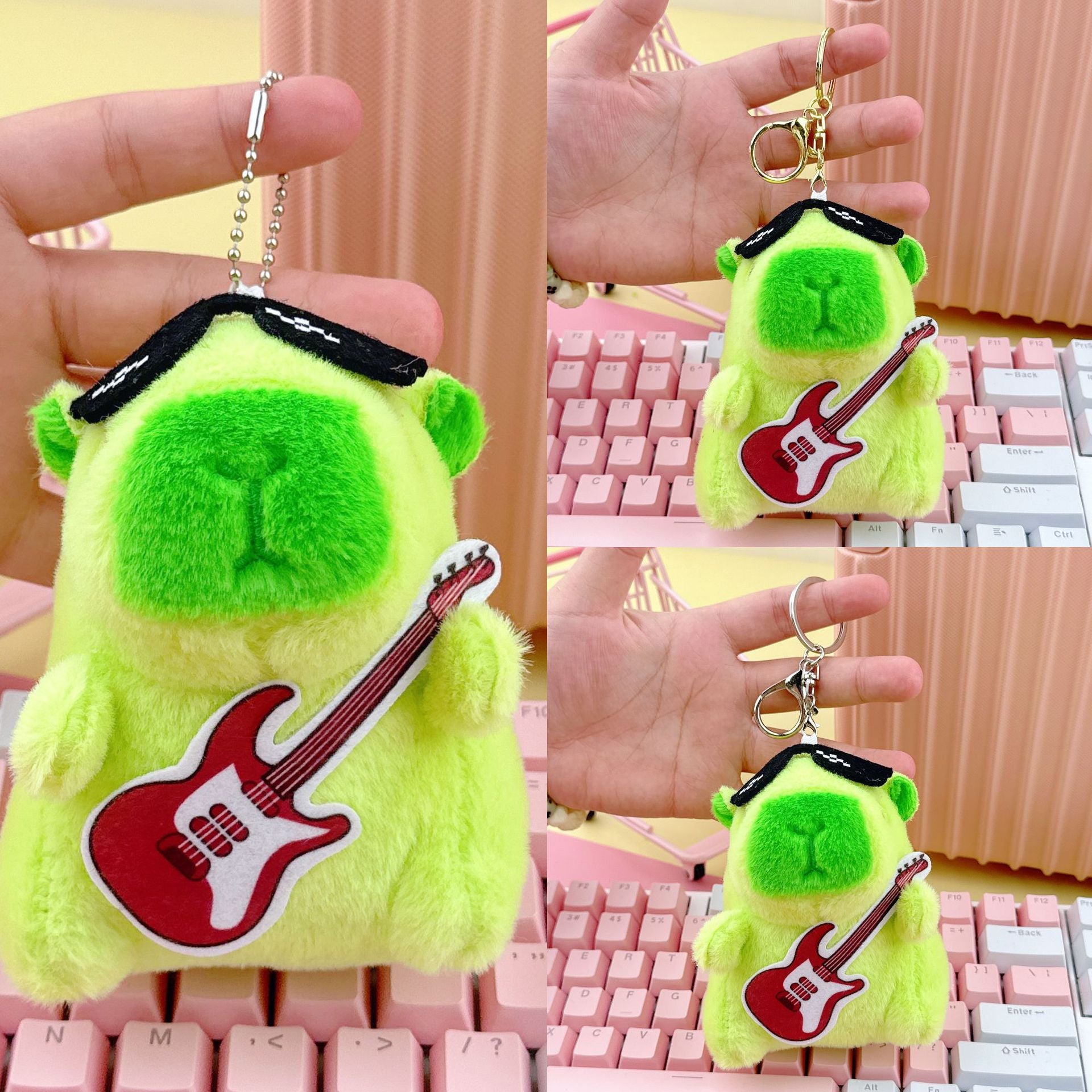 Cross-Border Capybara Mascot Backpack Small Pendant Keychain Chinese Style Zodiac Pendant Couple Ugly Doll