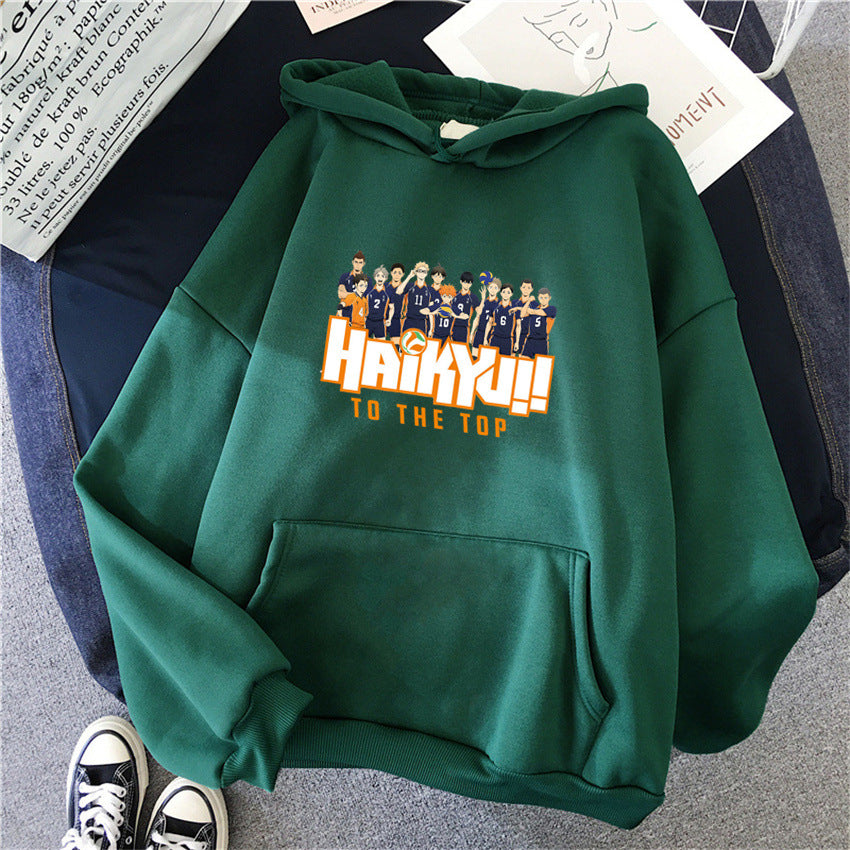 New Japan Anime Volleyball Haikyuu Manga Prints Hoodies Women