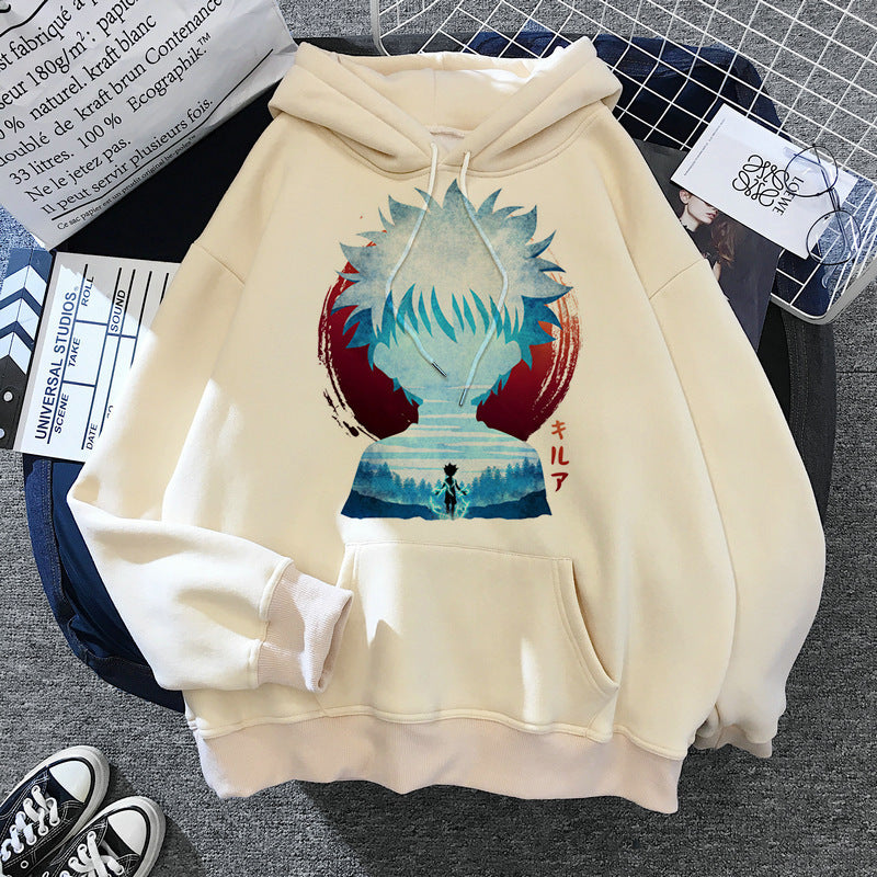Hunter Series Anime Printed Peripheral Men's and Women's Pullover Sweatshirts Casual Hoodies Anime Hoodie