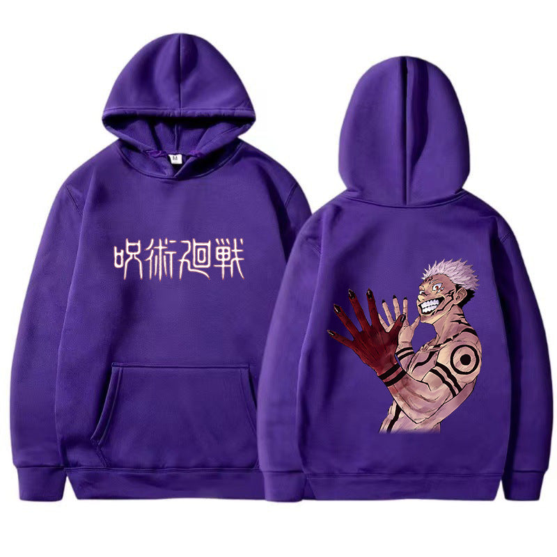 Ryoumen Sukuna Printed Anime Hoodie Jujutsu Kaisen Men's and