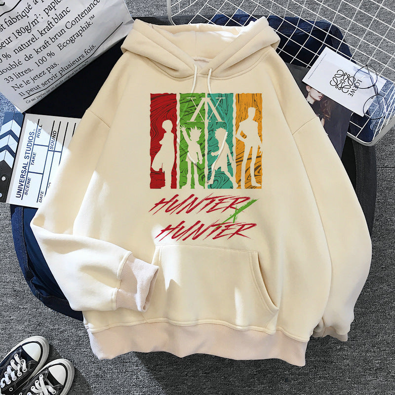 Hunter Series Anime Printed Peripheral Men's and Women's Pullover Sweatshirts Casual Hoodies Anime Hoodie
