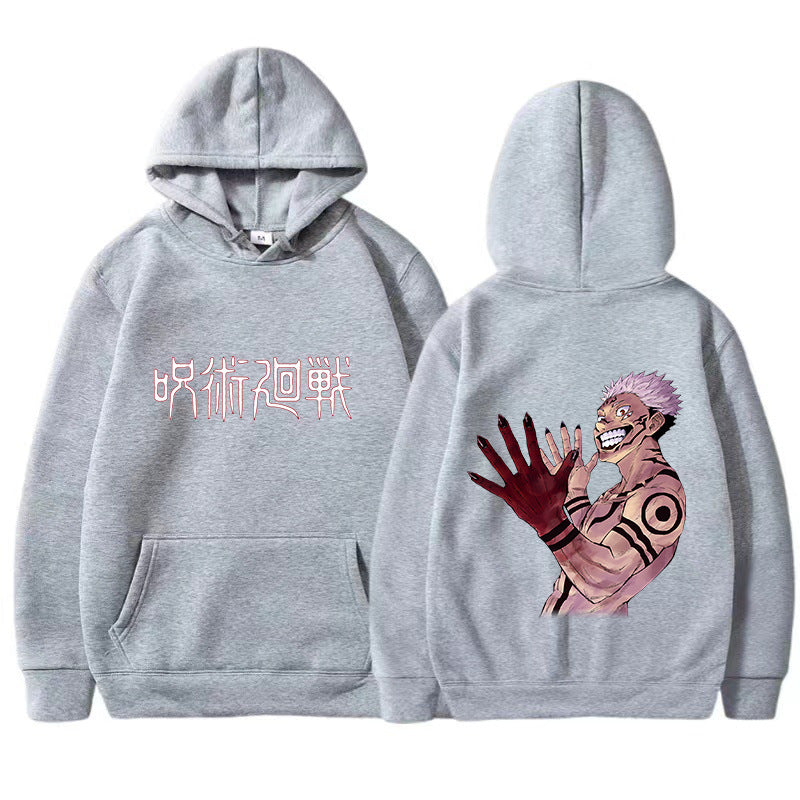 Ryoumen Sukuna Printed Anime Hoodie Jujutsu Kaisen Men's and