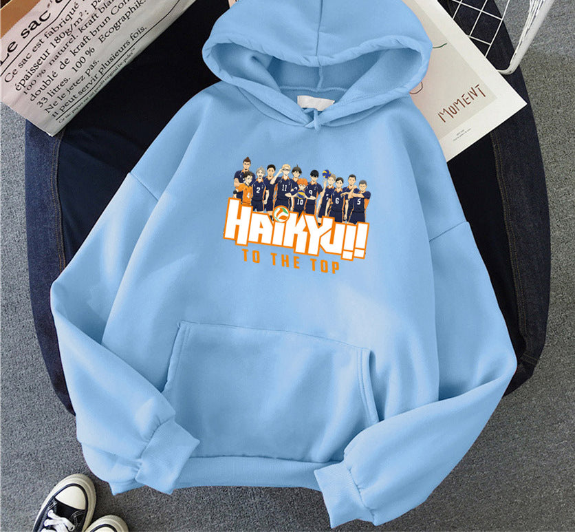 New Japan Anime Volleyball Haikyuu Manga Prints Hoodies Women