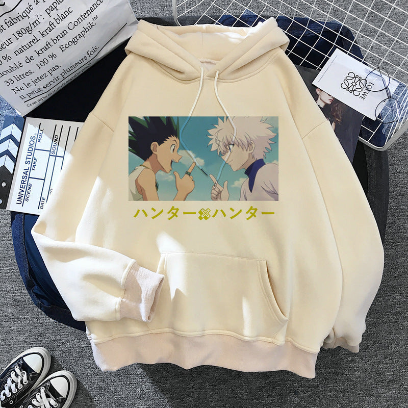 Hunter Series Anime Printed Peripheral Men's and Women's Pullover Sweatshirts Casual Hoodies Anime Hoodie