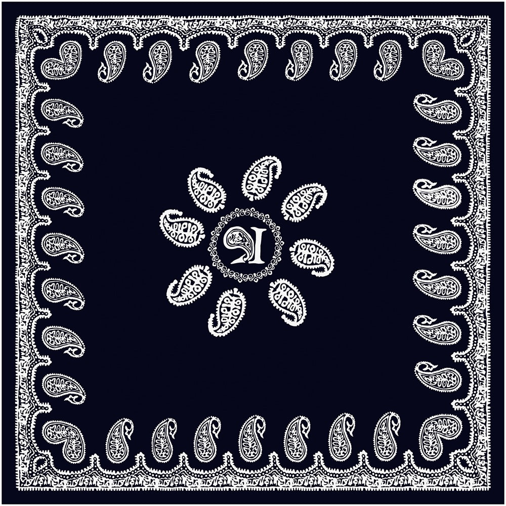 90cm New Headscarf Retro Large Cashew Flower Women's Decorative Chest Wrap Large Square Scarf Shawl Sun Protection Scarf