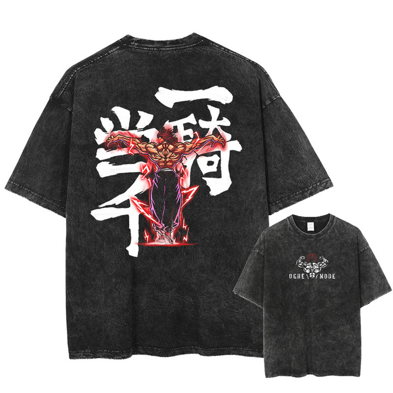 Hip Hop Oversized Streetwear Vintage T-Shirts Anime Graphic