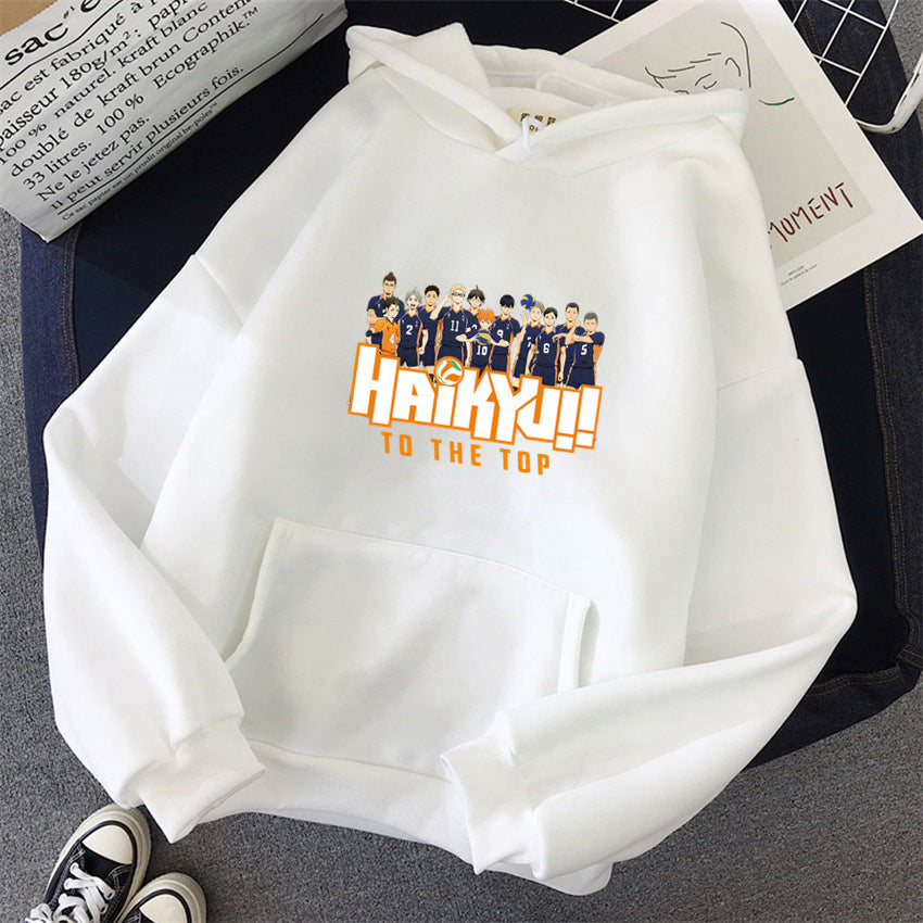New Japan Anime Volleyball Haikyuu Manga Prints Hoodies Women