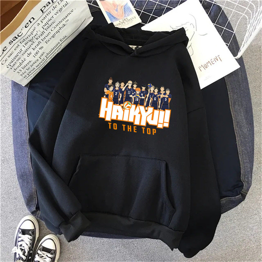 New Japan Anime Volleyball Haikyuu Manga Prints Hoodies Women