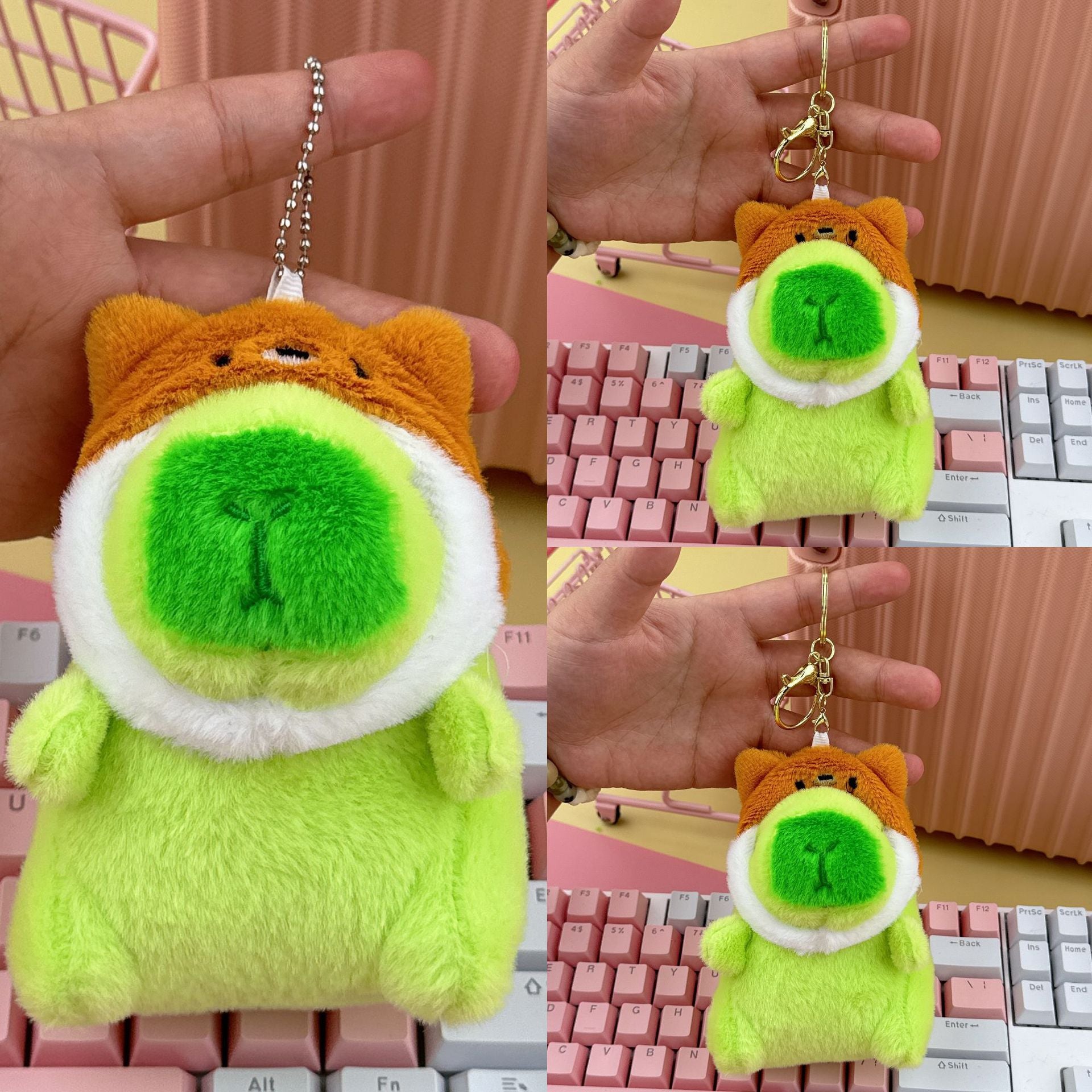 Cross-Border Capybara Mascot Backpack Small Pendant Keychain Chinese Style Zodiac Pendant Couple Ugly Doll
